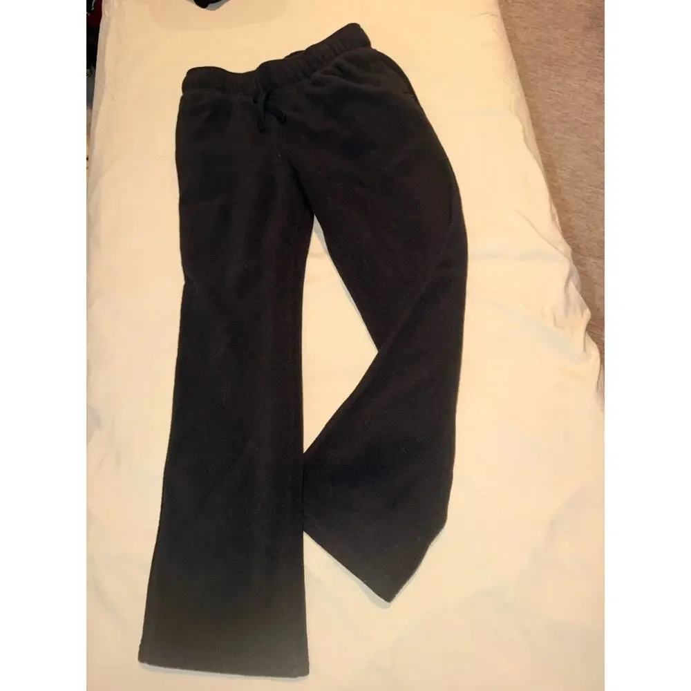 Girls 2 Pc Outfit Jacket And Wide Leg Joggers Black Size 10/12