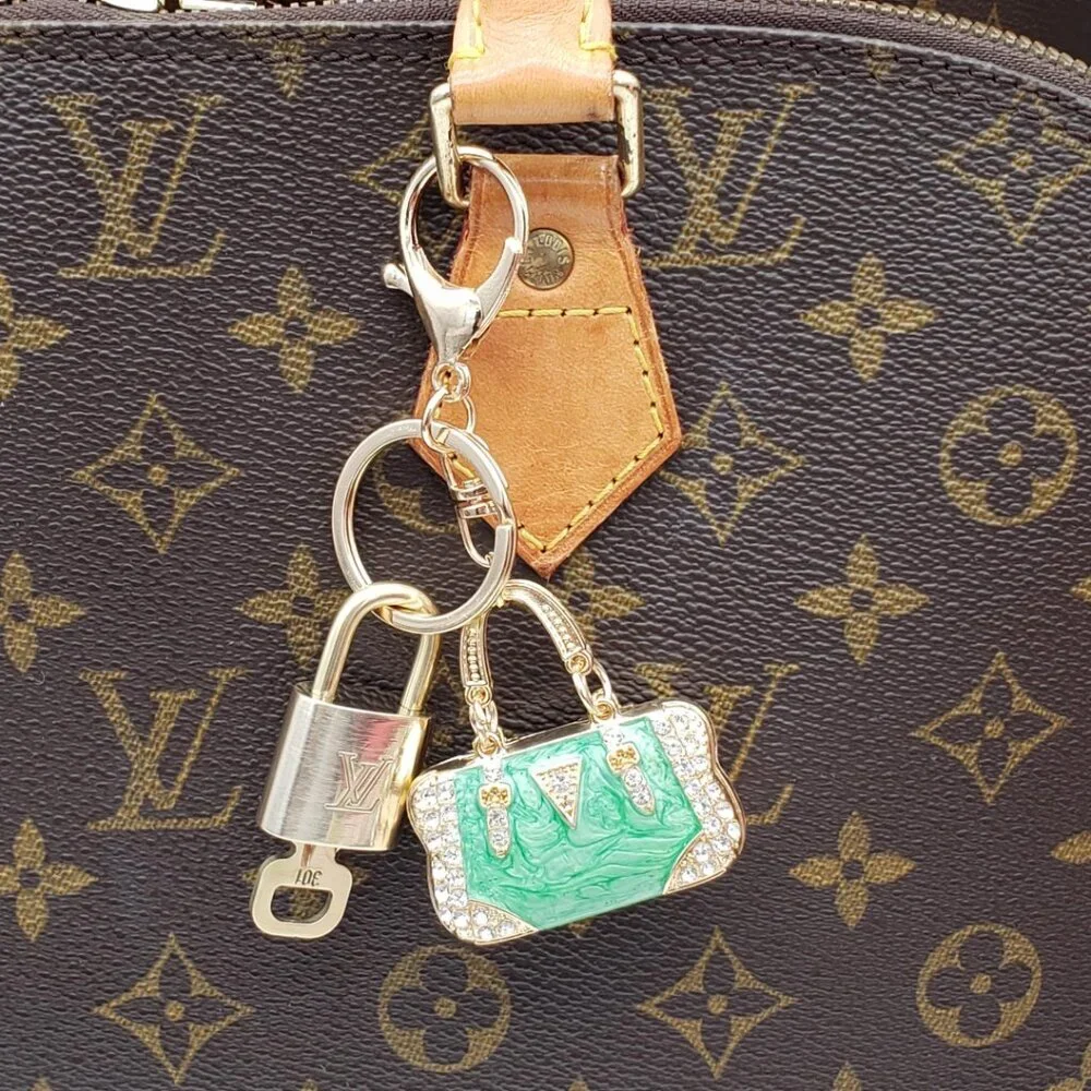 Louis Vuitton Gold Lock 🔒 Authentic LV Key + Unbranded Bag Charm