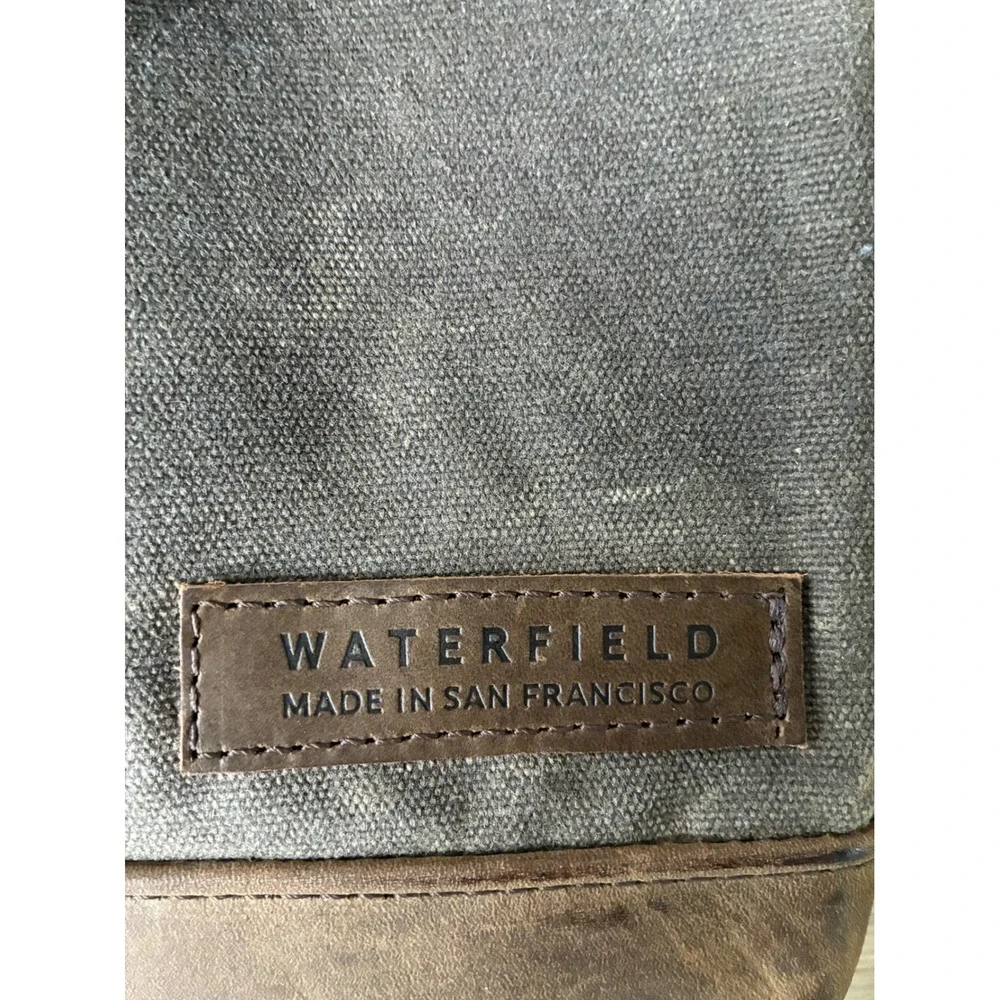WaterField Designs Waxed Canvas Leather Laptop Tablet Sleeve‎ Brown Tan 26