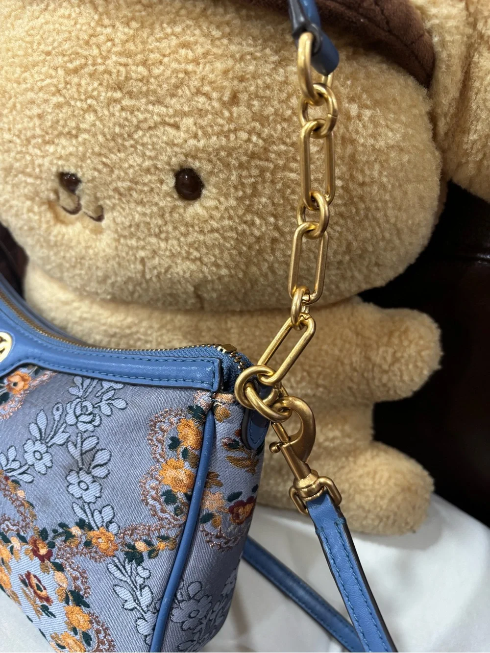 Tory Burch gold bag shoulder