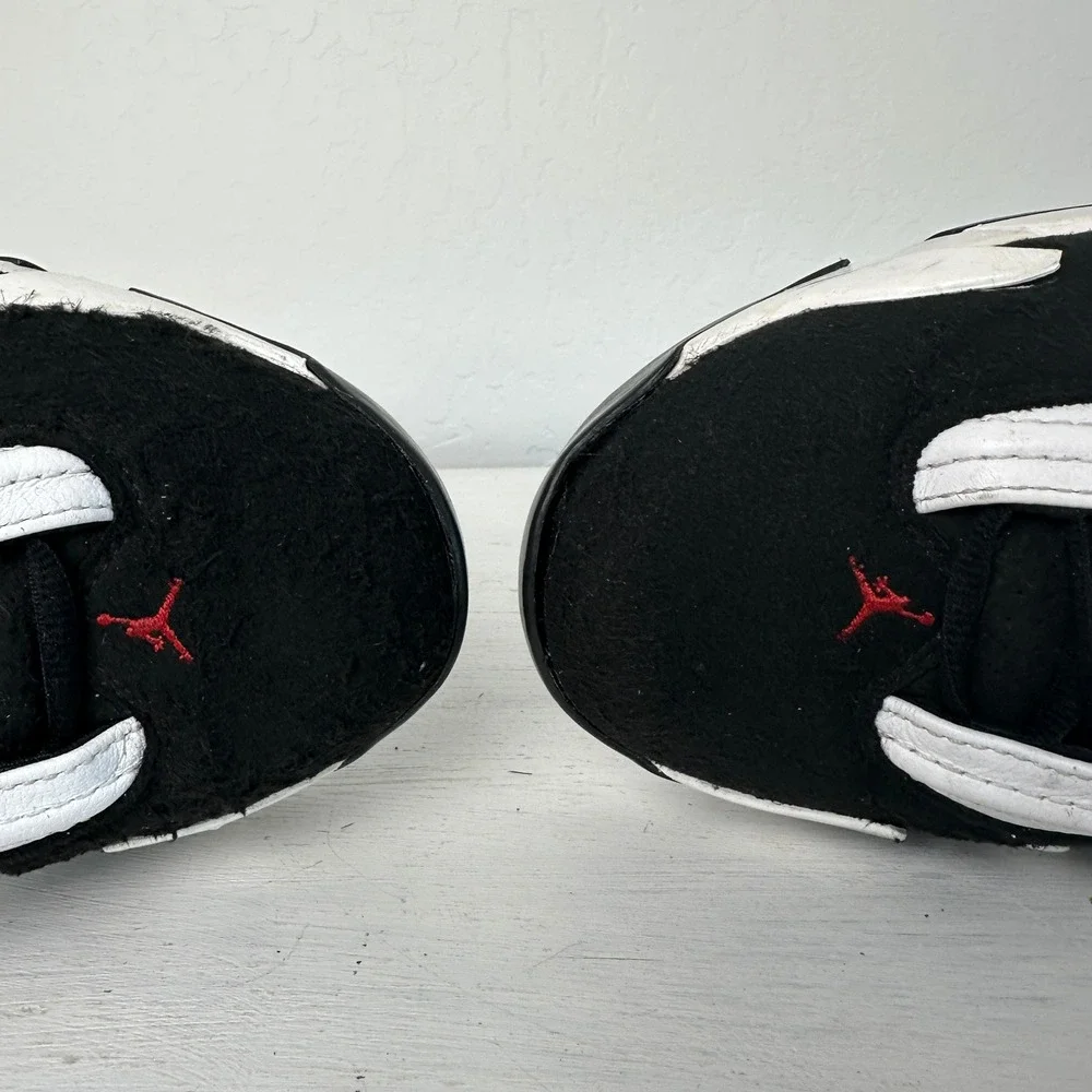 Jordan Sneakers Mens 12 Air Jordan 14 Retro Black White Red Basketball