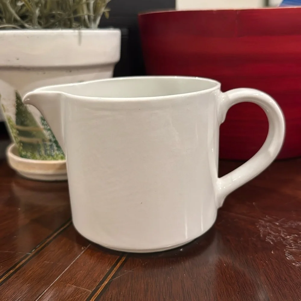 Vintage Arabia White Creamer Pitcher Gravy Boat