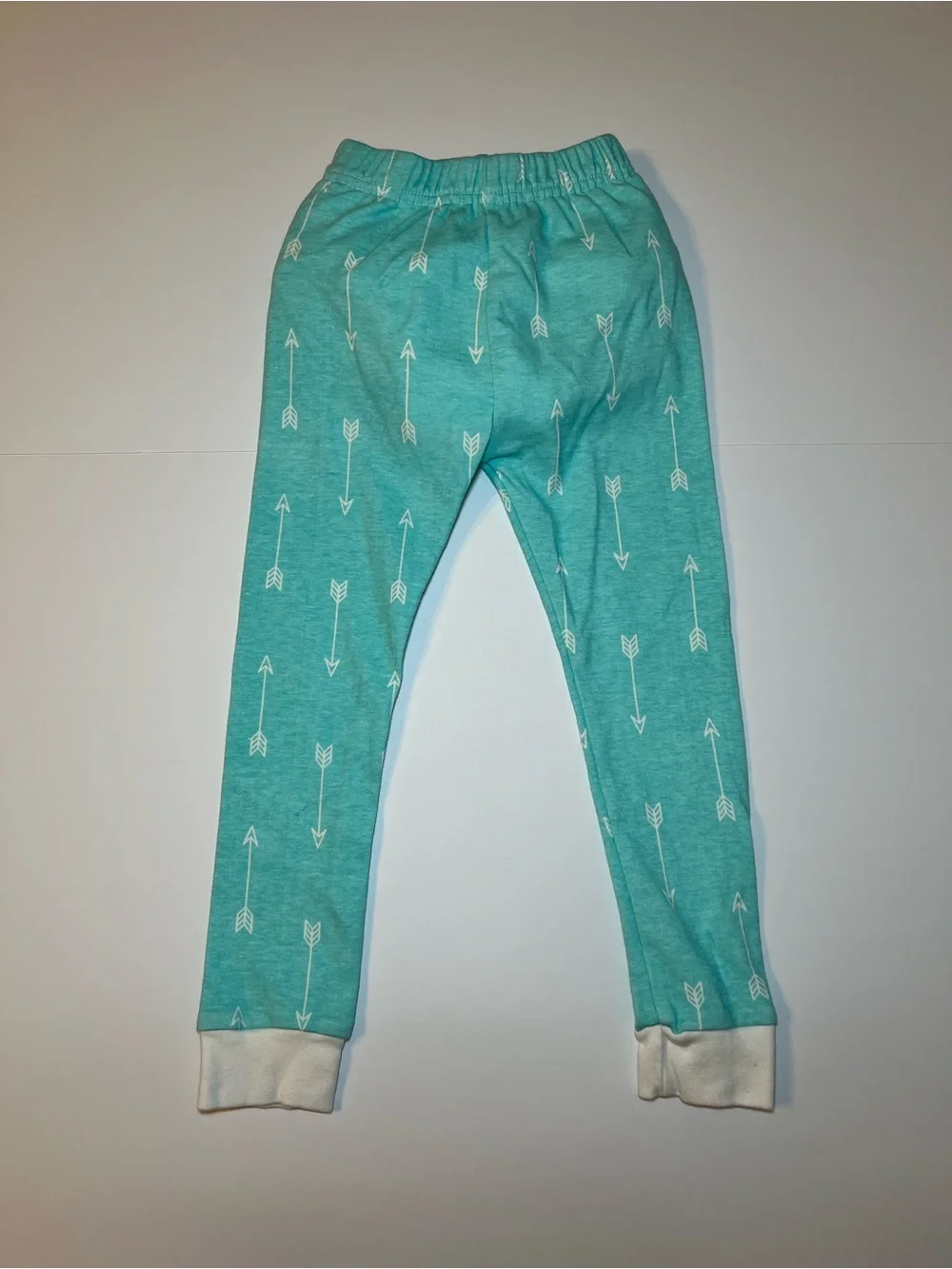 Peejamas size 3T Toddler Arrow Print‎ - Aqua unisex pajama bottoms