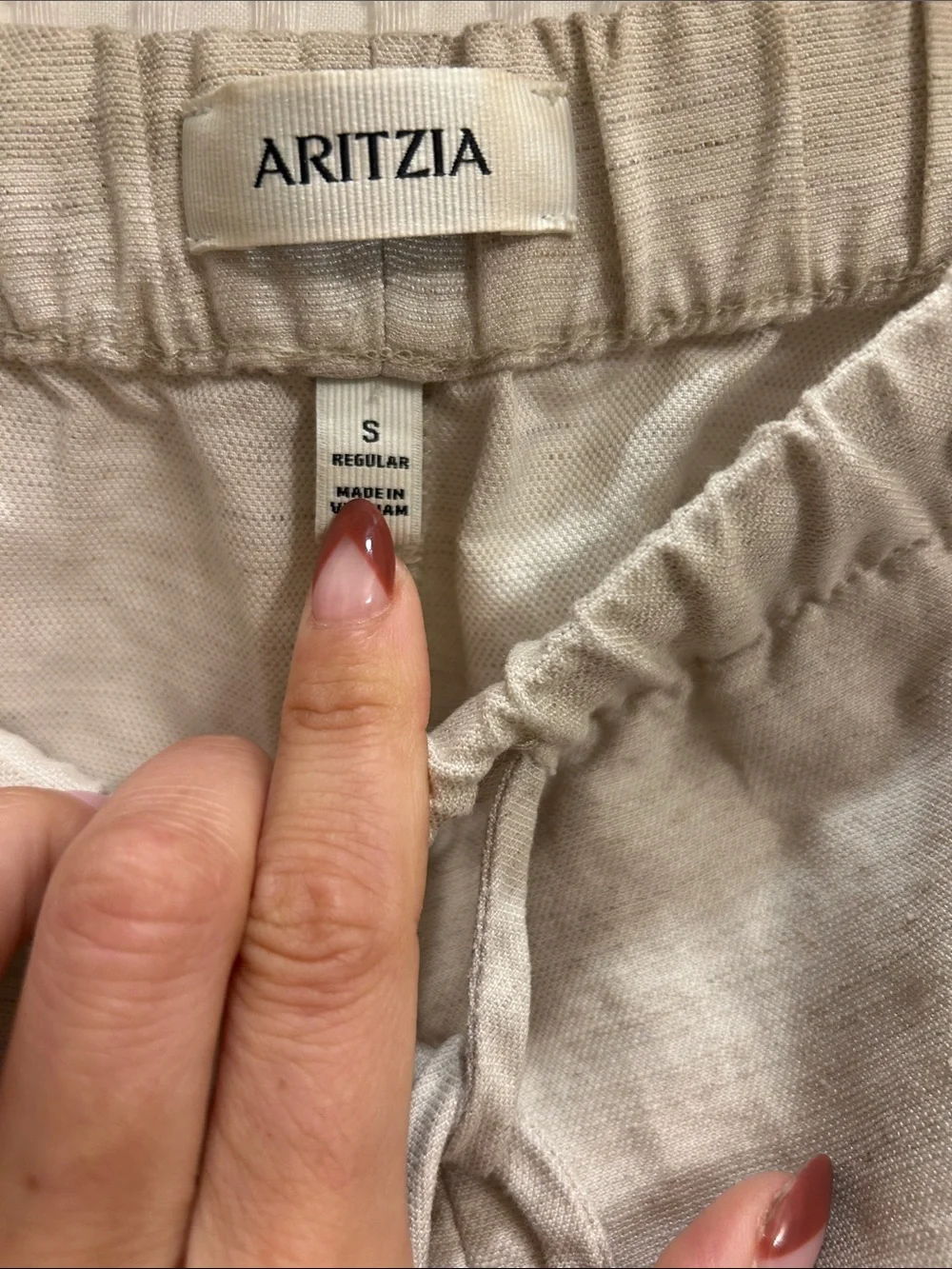 Aritzia The Lodgr Pant Cruise Linen Undyed Ecru S