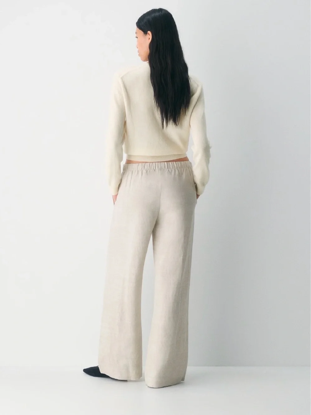 Aritzia The Lodgr Pant Cruise Linen Undyed Ecru S