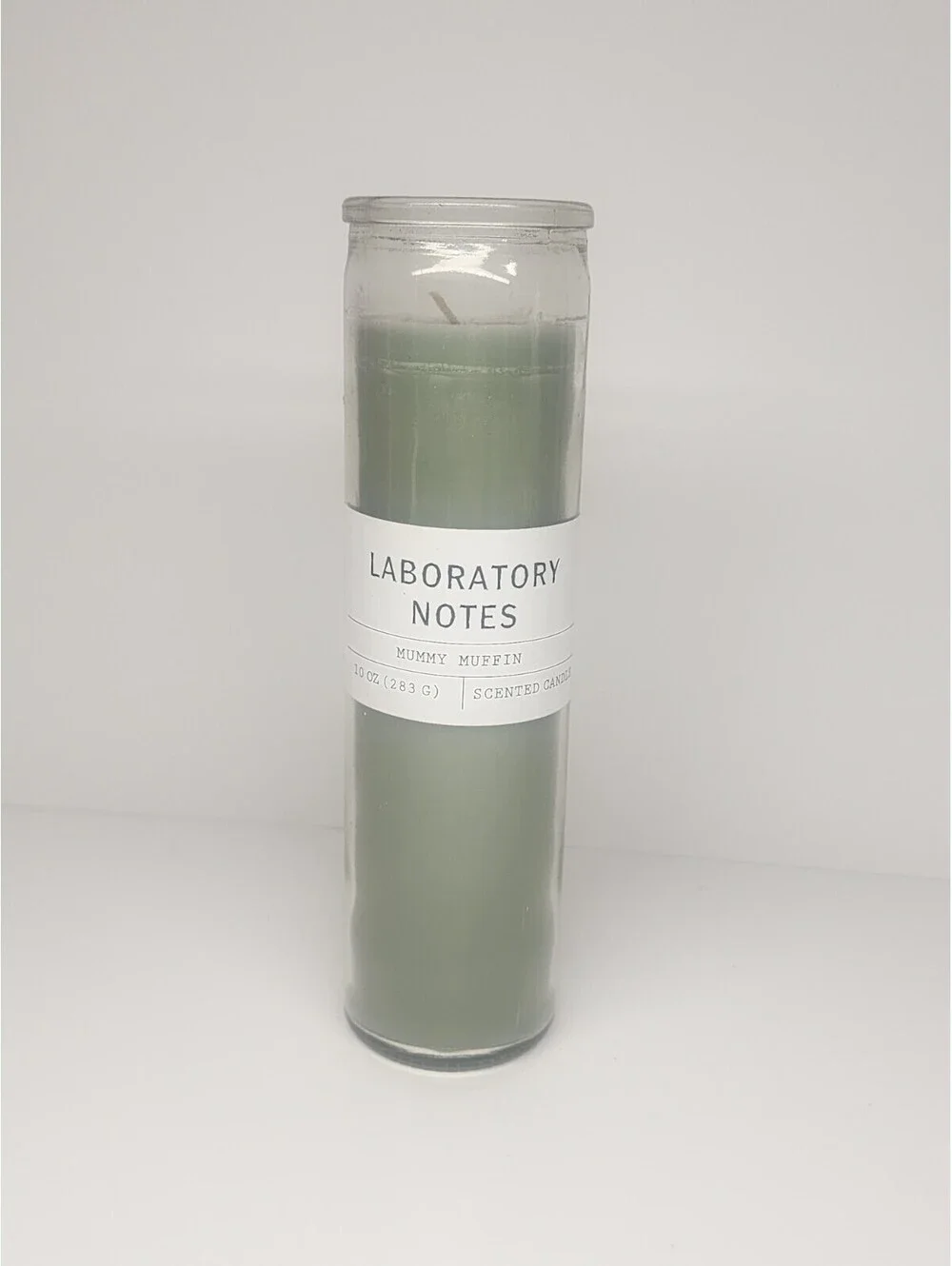 Laboratory Notes Candle Mummy Muffin Spooky Halloween Theme Scented Candle