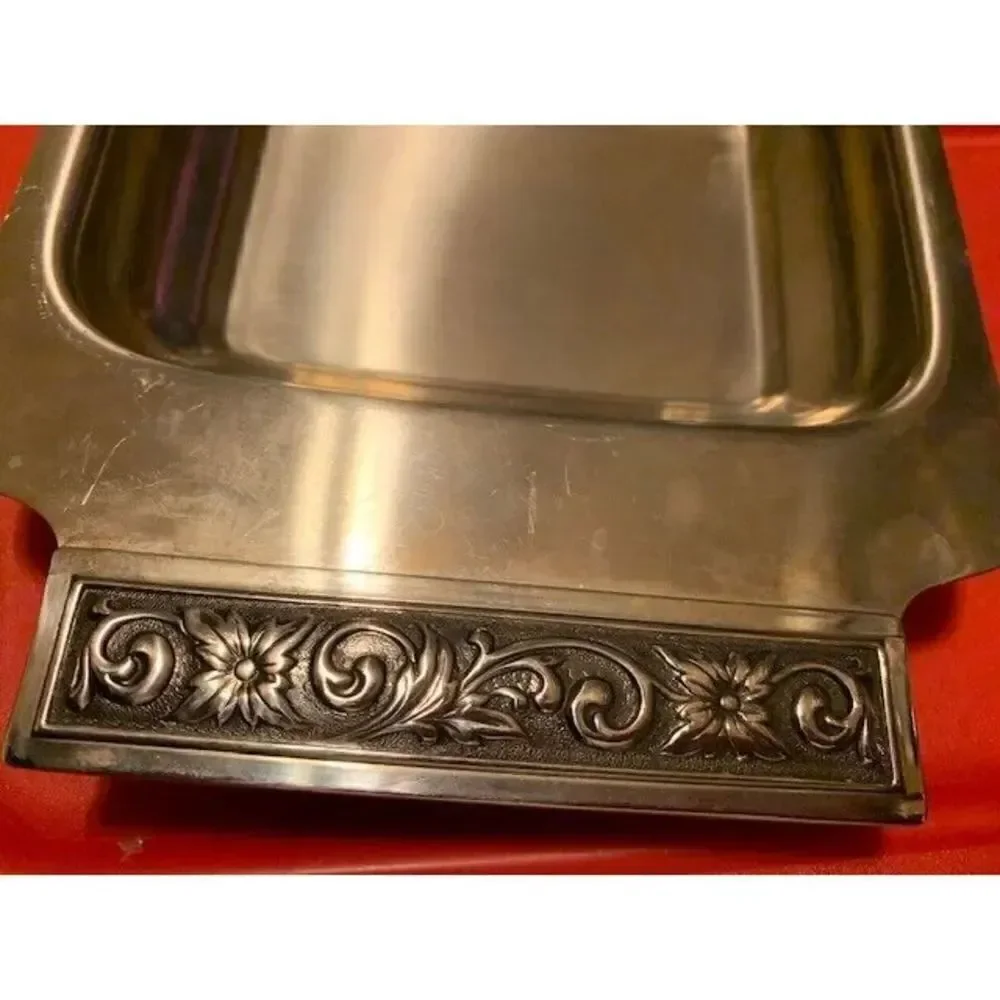 INTERNATIONAL DECORATOR STAINLESS 18-8 DIVIDED TRAY MID-CENTURY