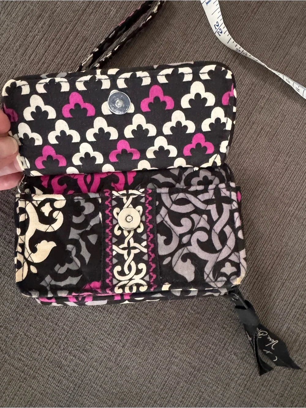 Vera Bradley compact quilted