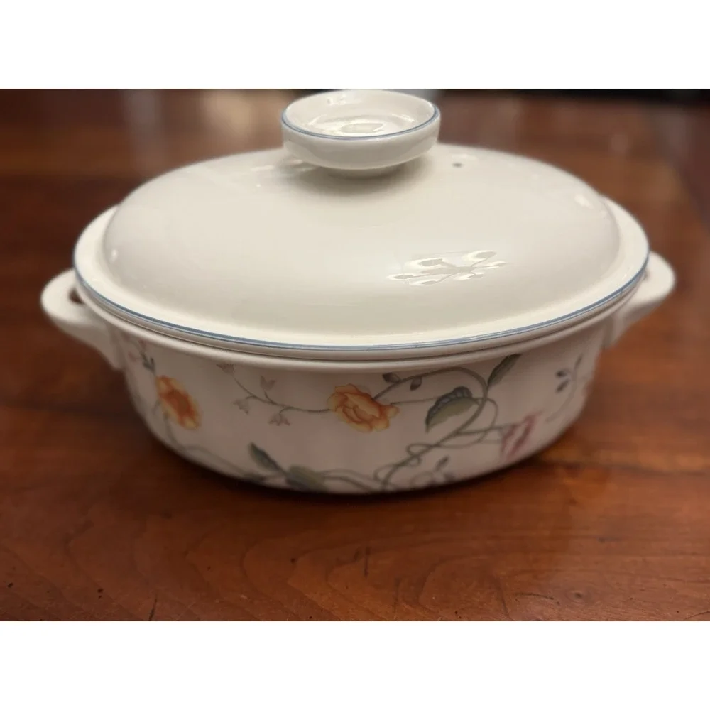 Villeroy & Boch ALBERTINA Covered Casserole Gravy Boat Serving Bowl West Germany