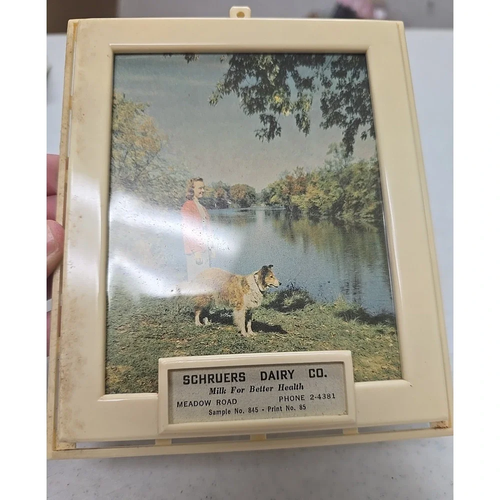 Vintage Schruers Dairy Co.‎ Advertising Promotional Portrait Photo Picture Frame