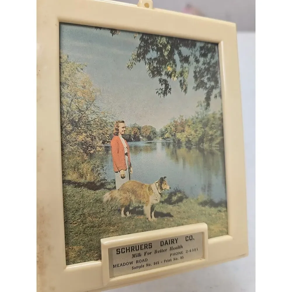 Vintage Schruers Dairy Co.‎ Advertising Promotional Portrait Photo Picture Frame