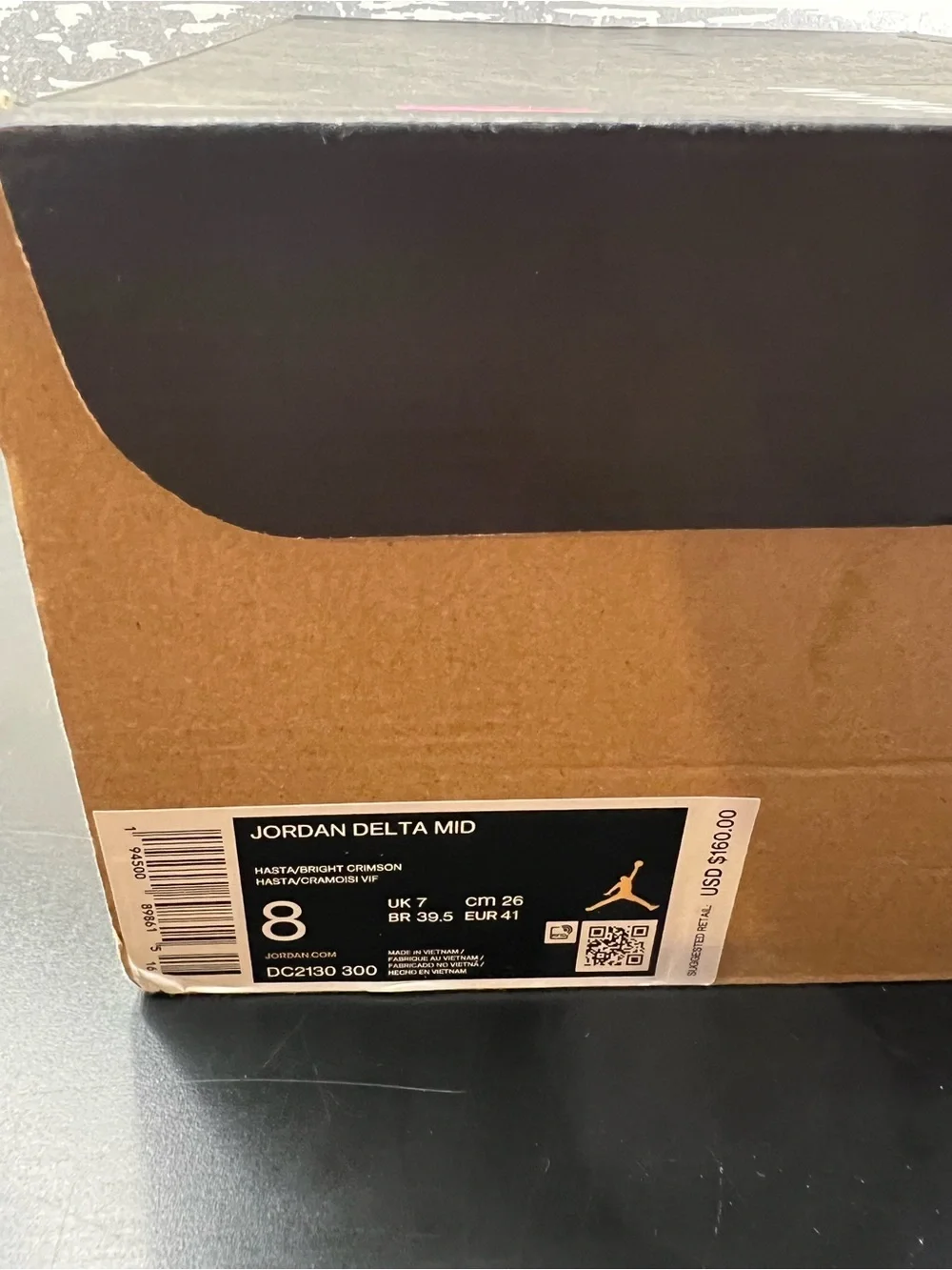 Jordan size 8m