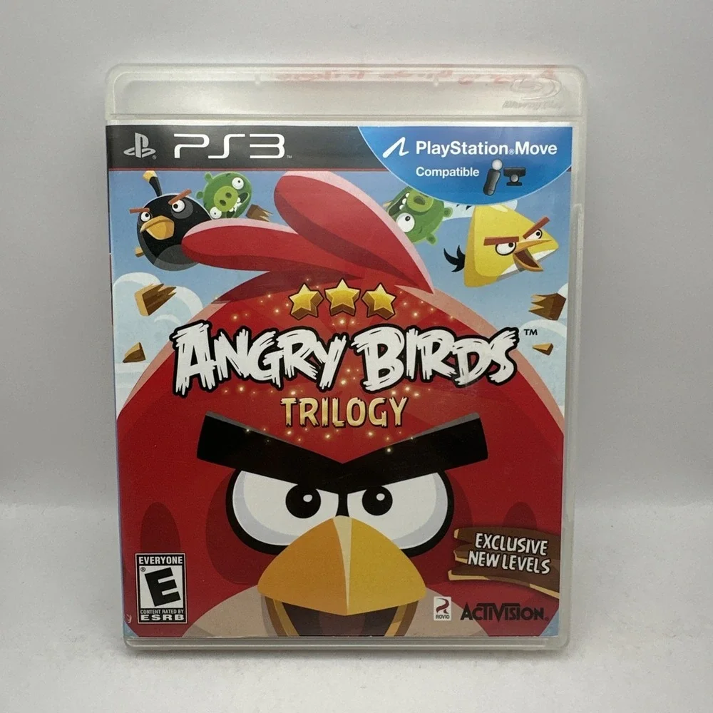 Angry Birds Trilogy PlayStation 3 2012 Game & Case Activision Excellent Disc