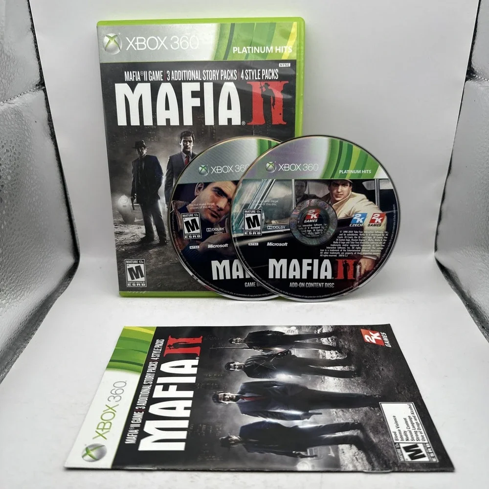 Mafia II 2 Microsoft Xbox 360 w Manual 2K games