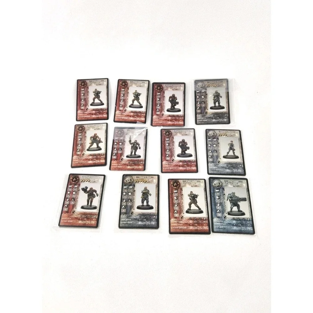 Rackham AT-43 Figure Cards Player Stats Game Play CARDS ONLY ~ Lot of‎ 50+ Cards