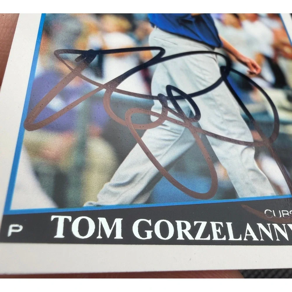 Tom Gorzelanny Chicago Cubs‎ 2009 Topps UH35 Hand Signed Autograph Baseball Card