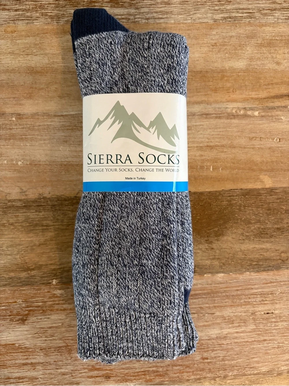 Sierra Socks Navy Marled Crew Socks Big & Tall Men’s‎ Sock Size 13-15 Shoe 12-14