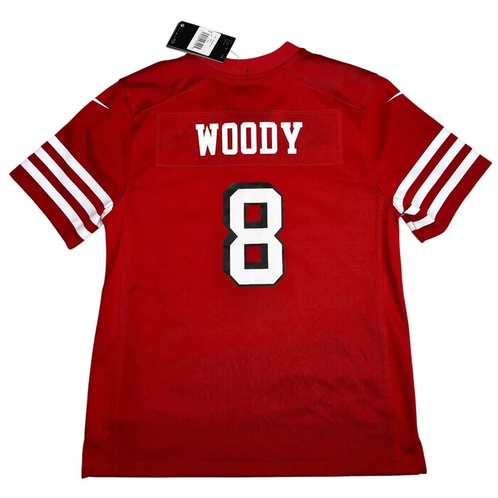 Nike San Francisco‎ 49ers Jersey Kids Medium Red Number 8 NFL Football NWT