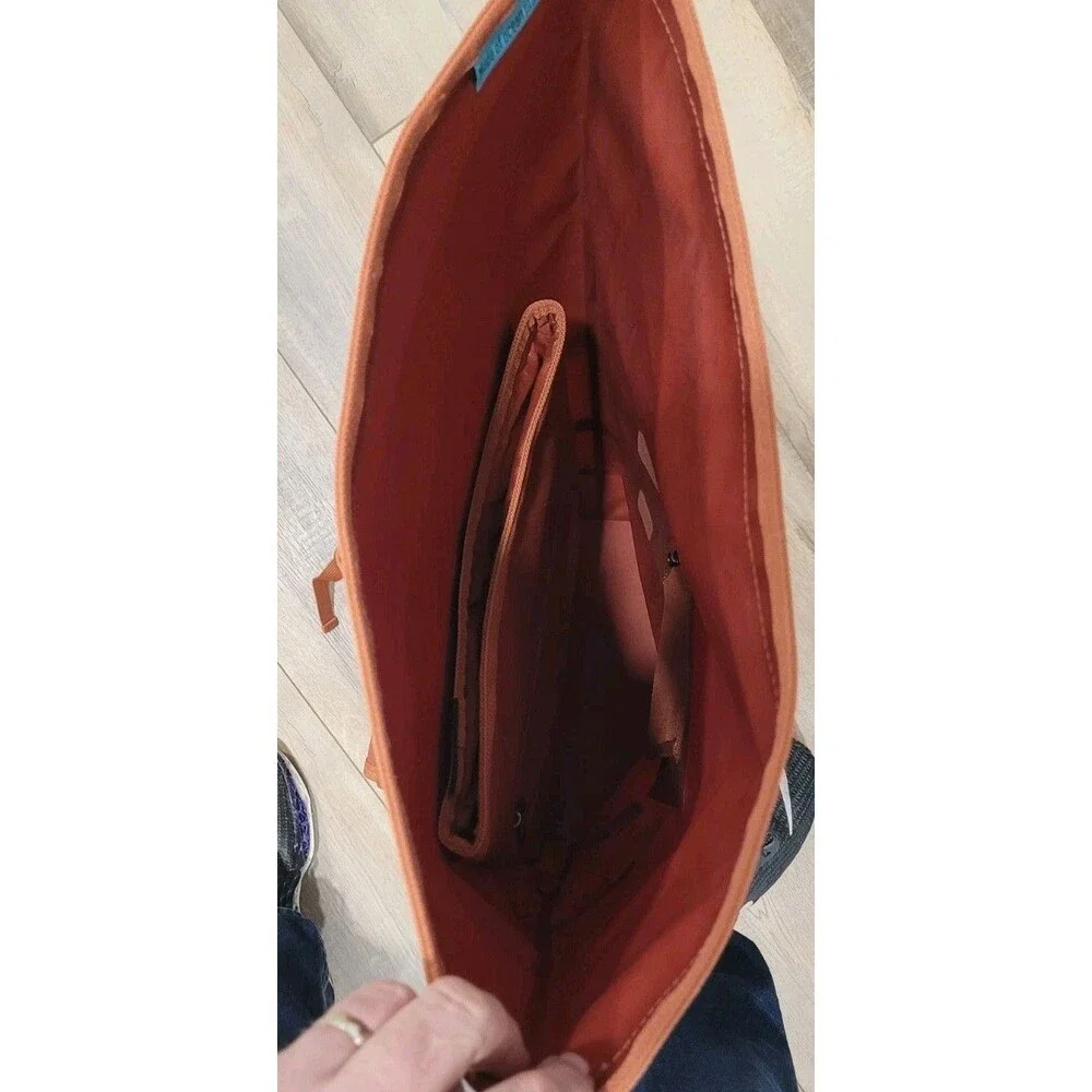 GOT BAG Rolltop Easy Backpack RED Lightweight Recycled Ocean Plastic Sandstone