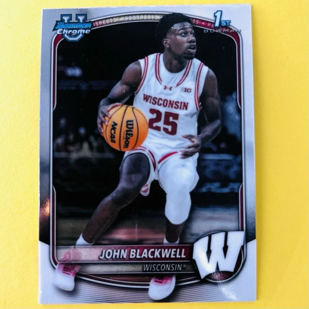 2025/26 Bowman Chrome U John Blackwell 1st Bowman Wisconsin‎ BCP-78
