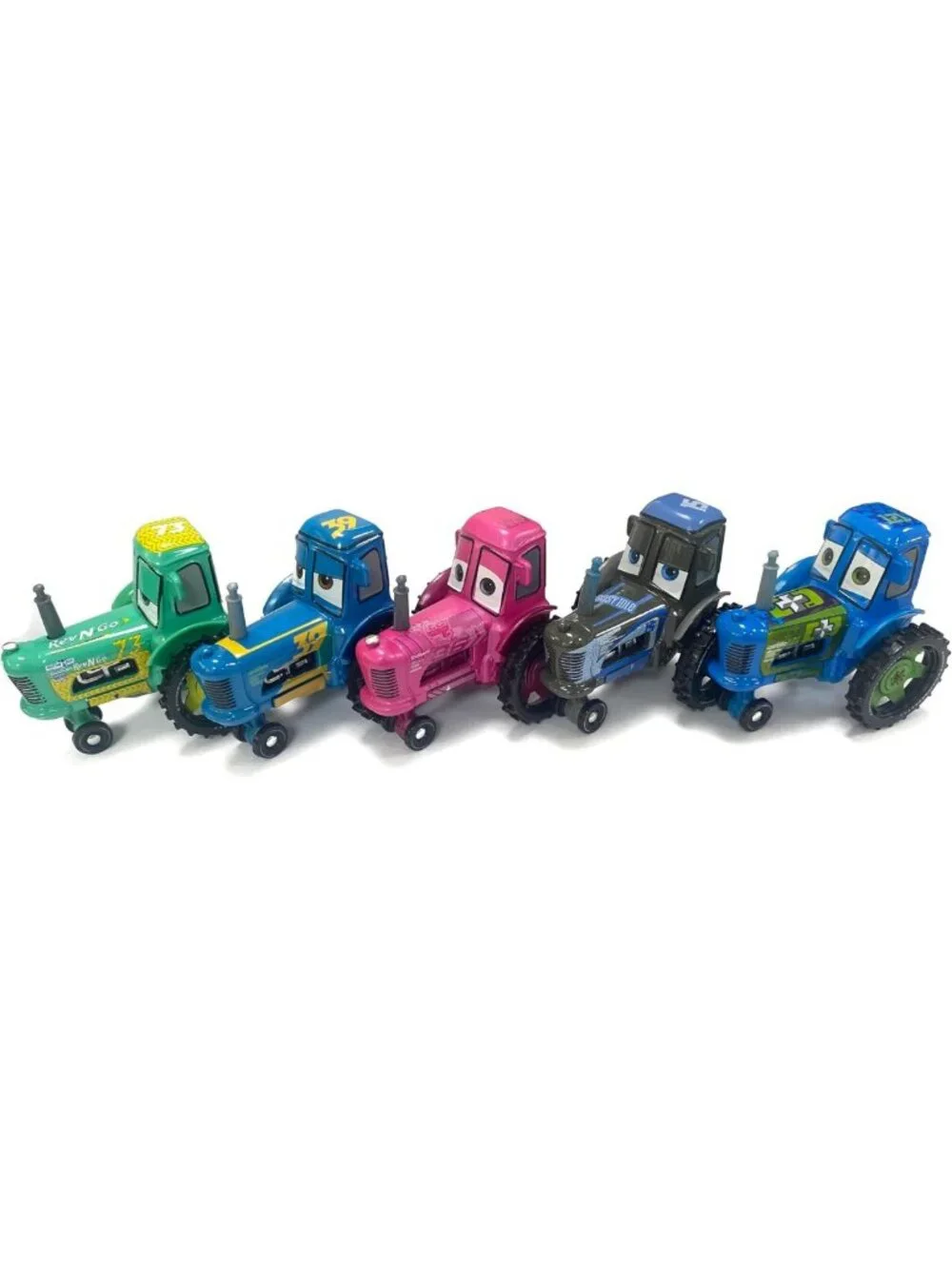 6PCS Diecast Movie Cars Assortment - 1:55 Scale Loose Toy Vehicles for Kids