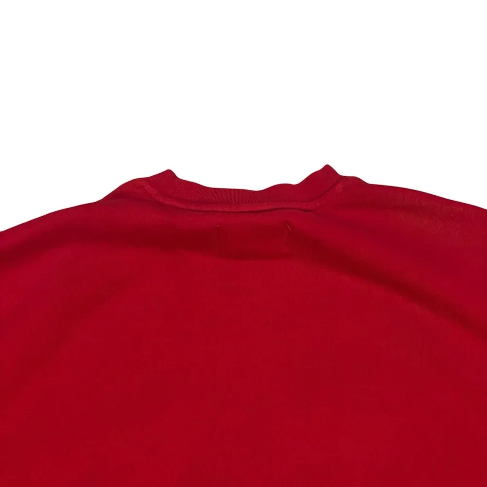 Jordan Brand Plaid Holiday Sweatshirt Red‎ Mens Small Casual Festive Fleece