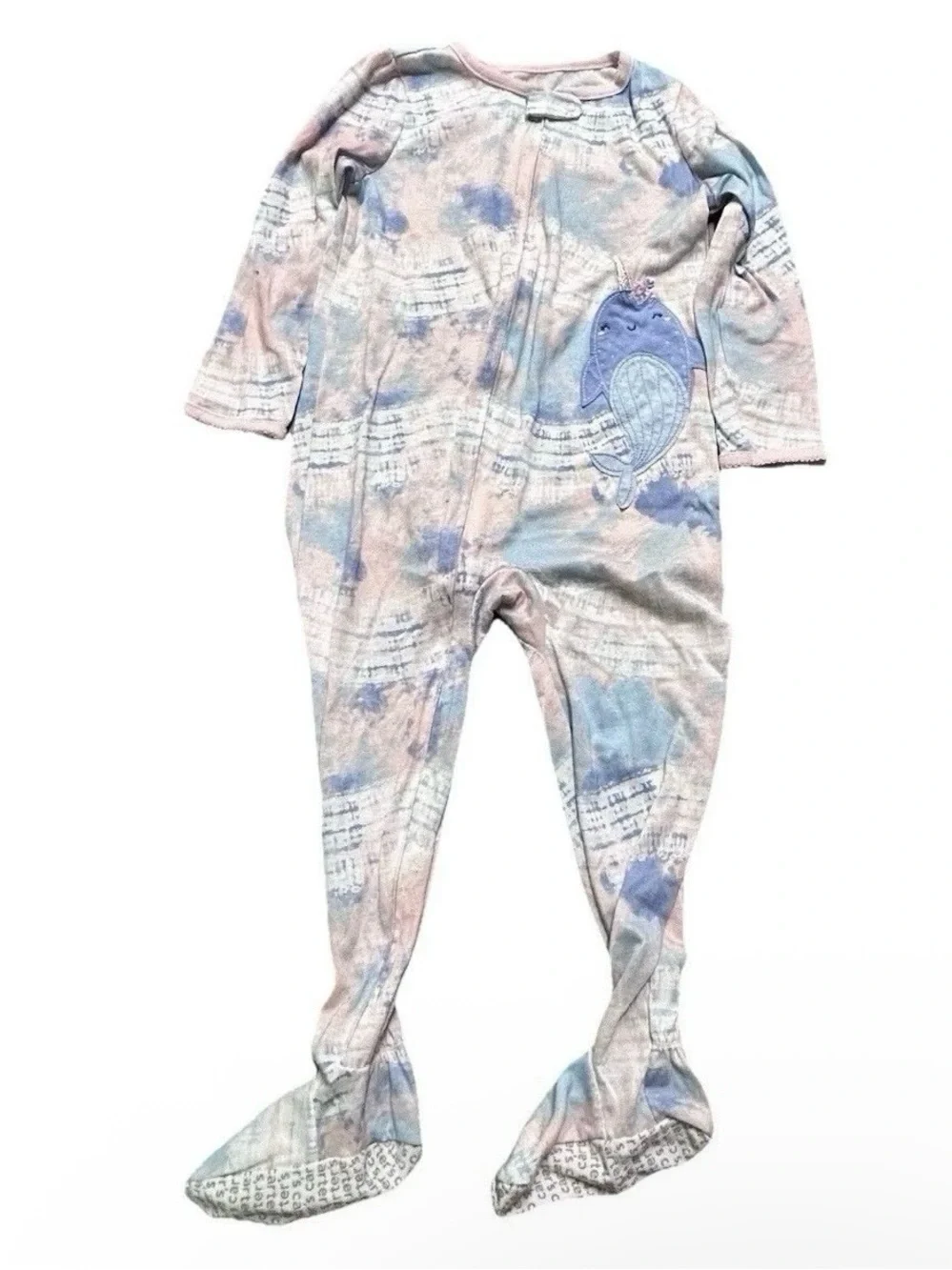 Toddler Girl Footie Pajamas 2 Fleece Winter Cold Weather Size 4T