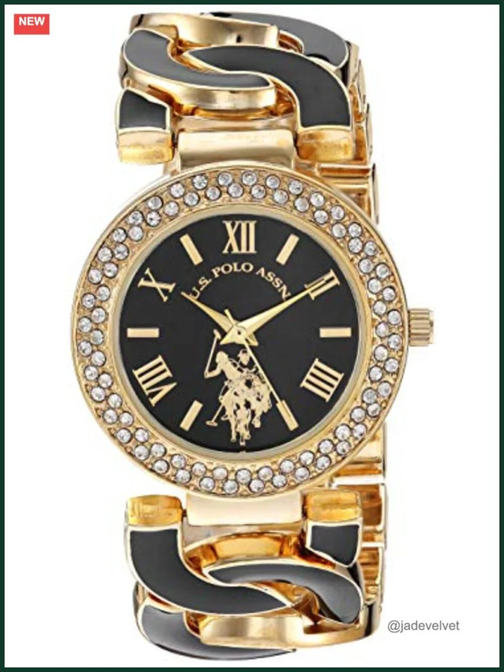 Women's Quartz Analog Watch Crystal Water Resistant Bracelet 33mm