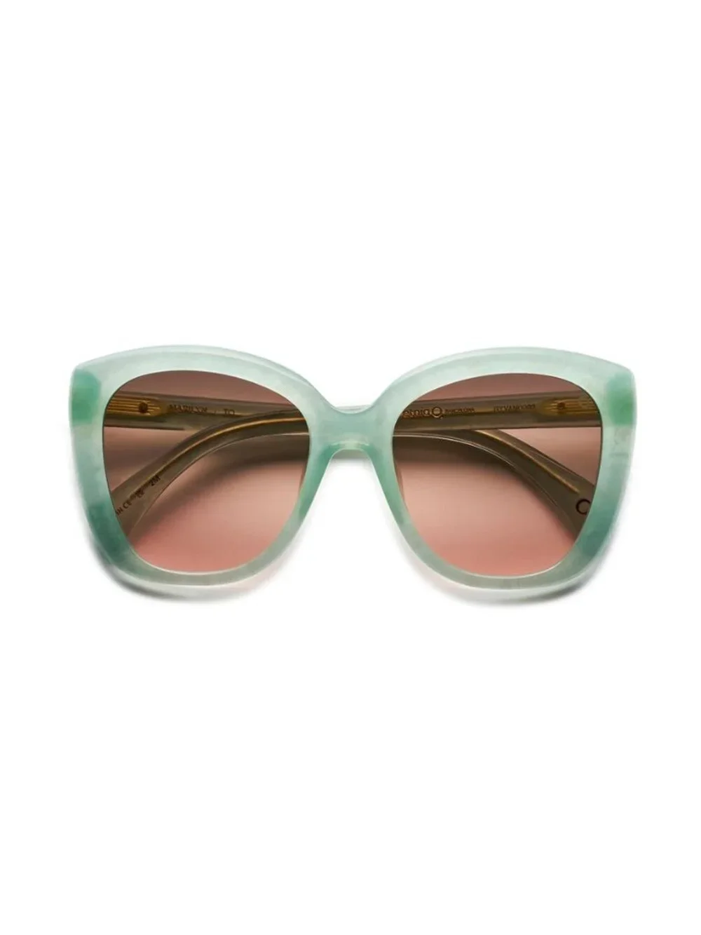 New Etnia Barcelona Women's Sunglasses Blue Butterfly Multicolor Lens Acetate