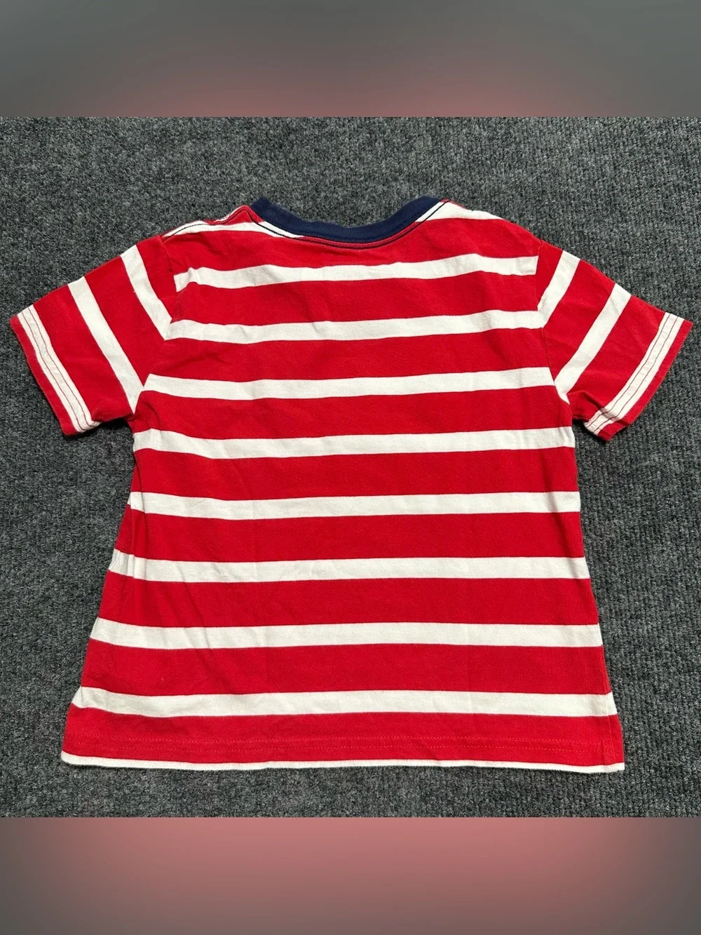 Ralph Lauren Red & White Striped Kids T-Shirt