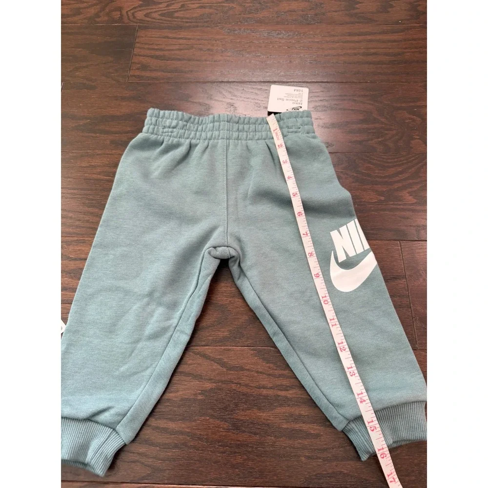 Nike Kids 2-Piece Hoodie and Joggers Set Mineral Slate Green 18M 66L135-G3S