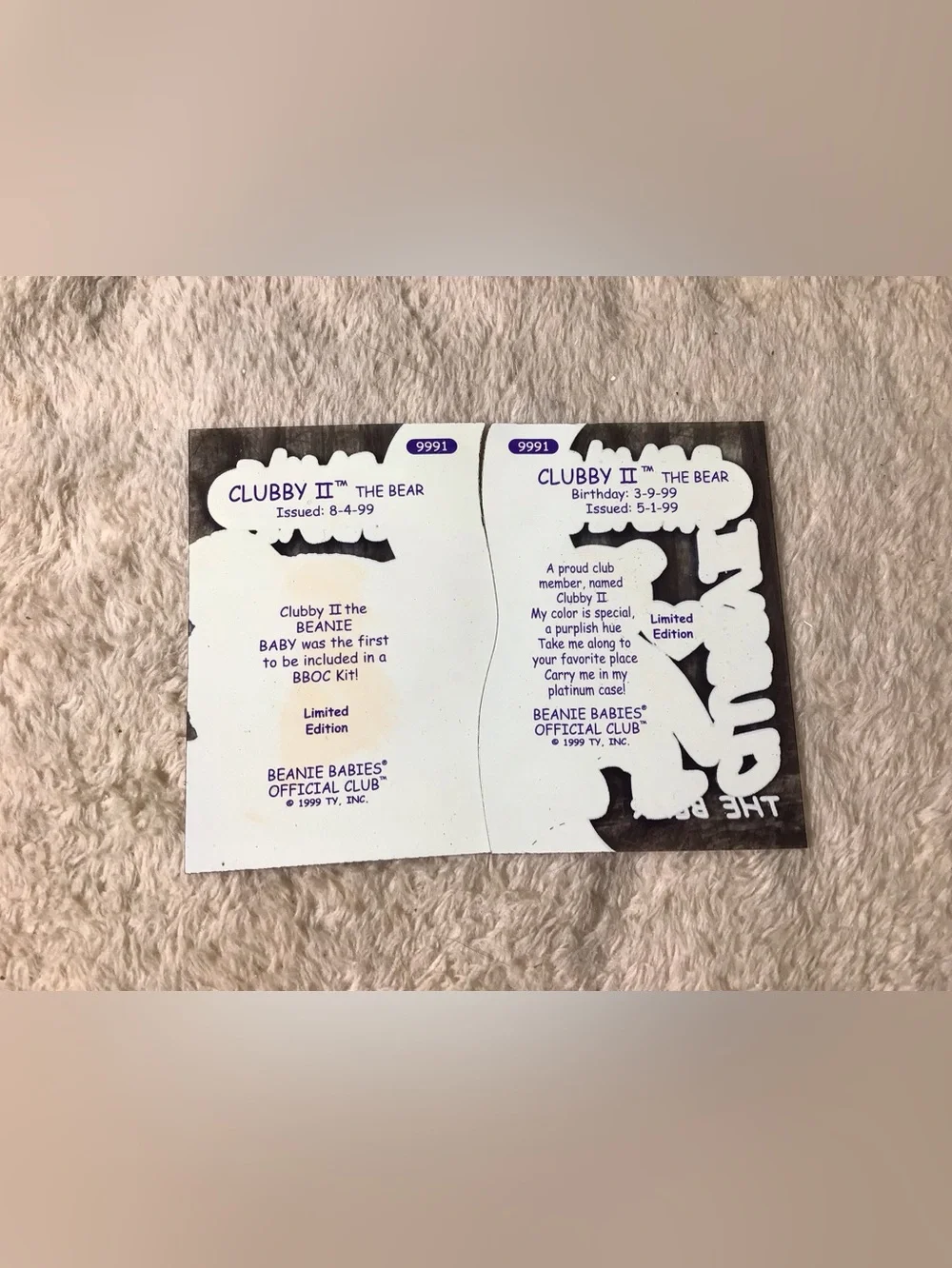 Ty Beanie Babies Collection Cards