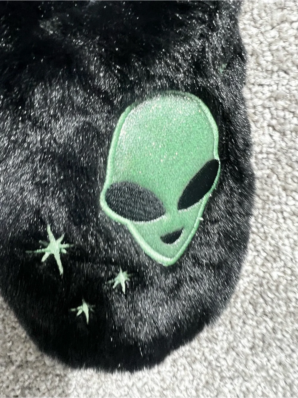 Hyde & EEk Slipper Socks Alien Halloween New Size M-L 8-10