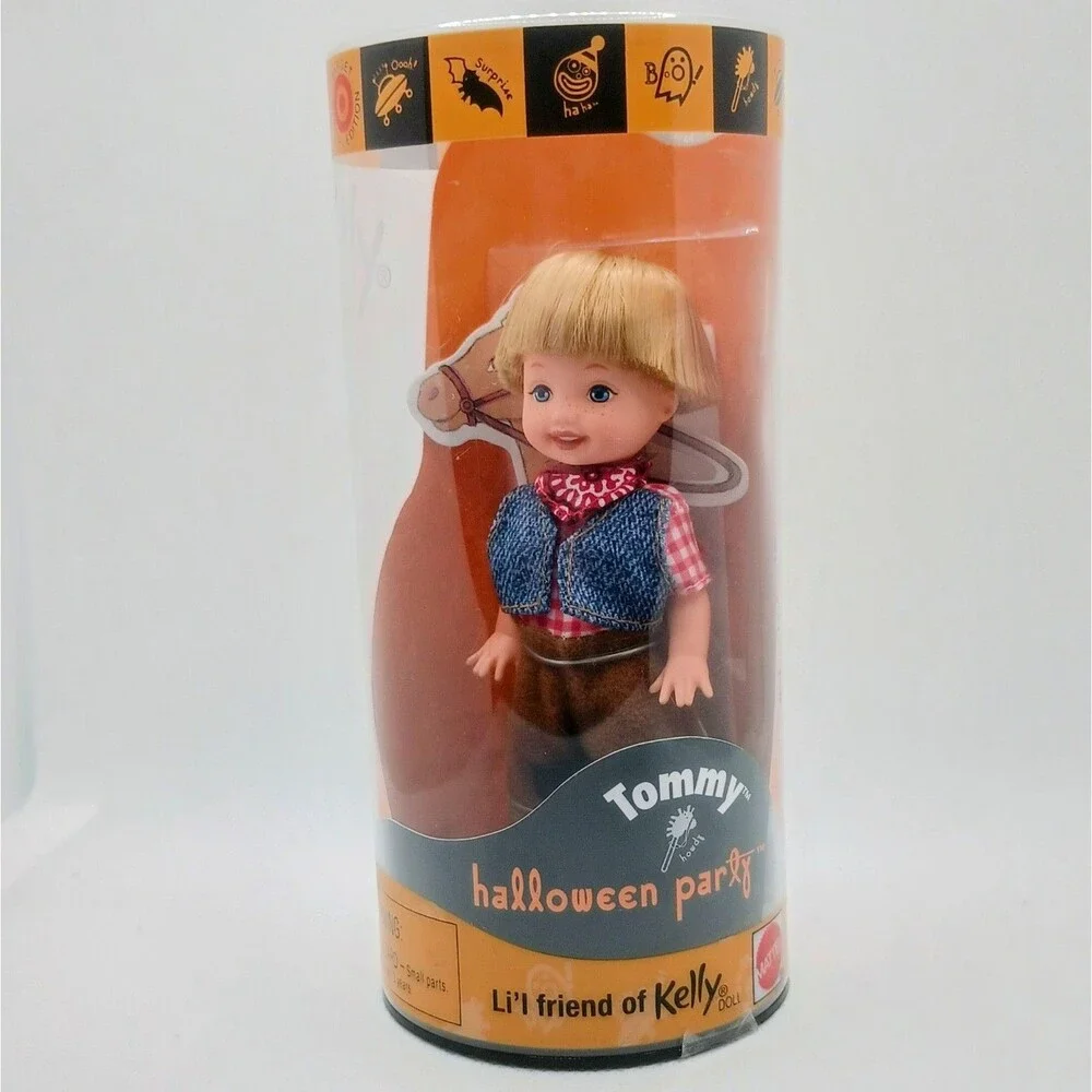 Barbie Kelly Halloween Party Tommy as Cowboy Doll 2000 Mattel SEALED NIB