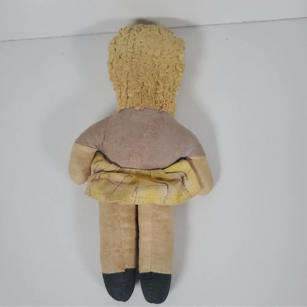 Vintage Primitive Style Folk Art Cloth Rag Doll