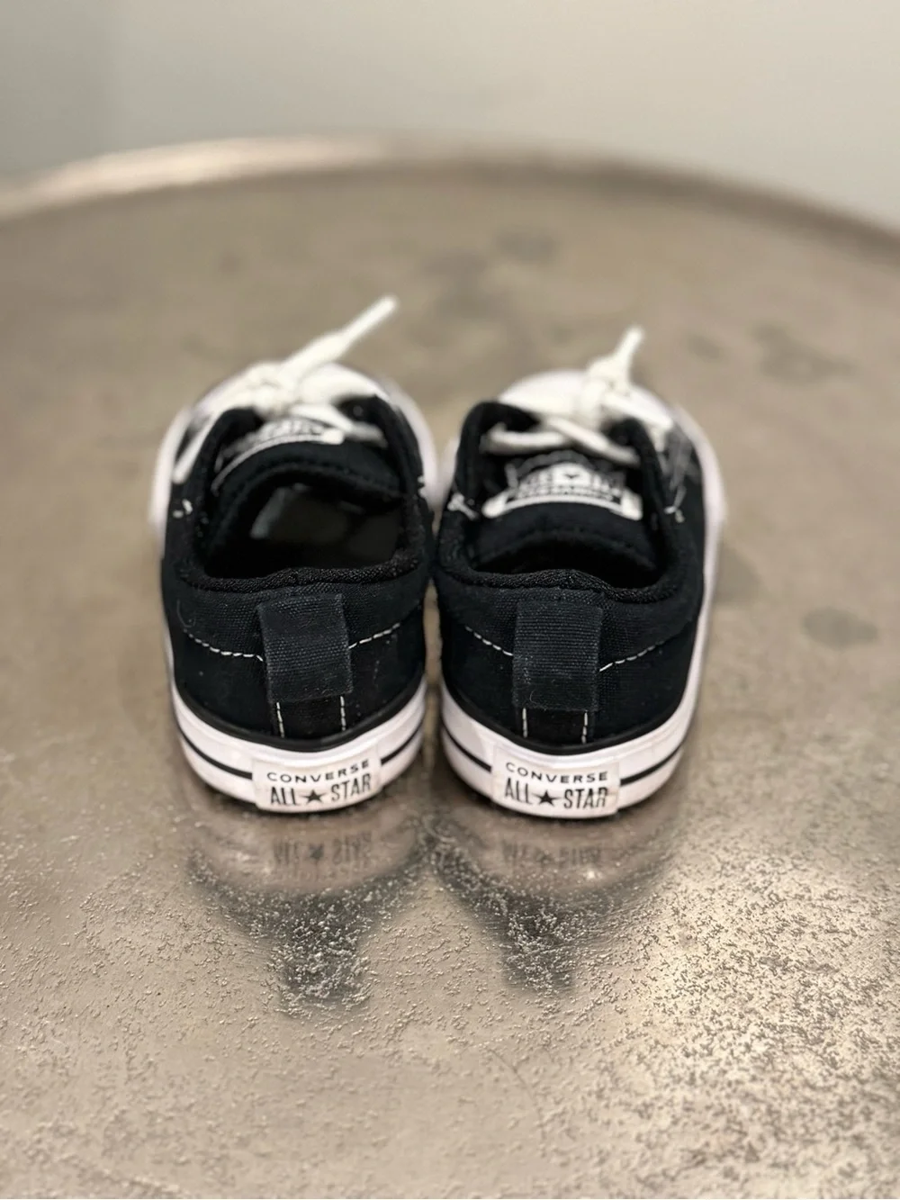 Converse Kids Low Top Sneakers in Black and White