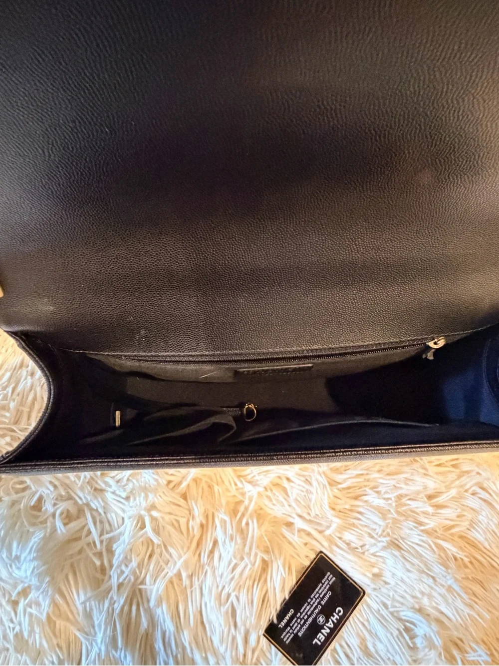 CHANEL push closure strap
