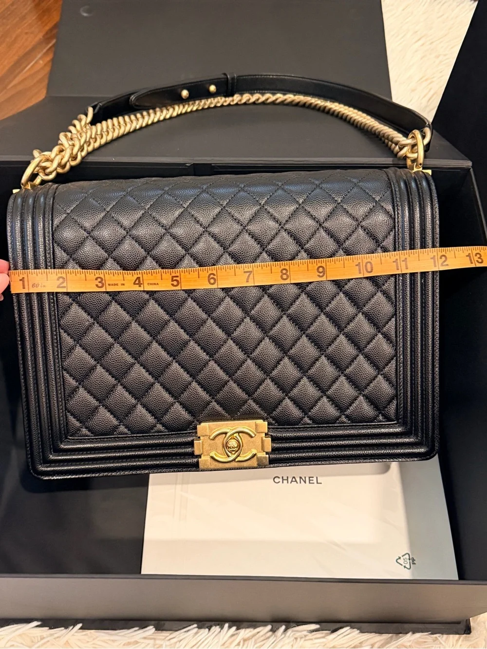 CHANEL classic shoulder gold