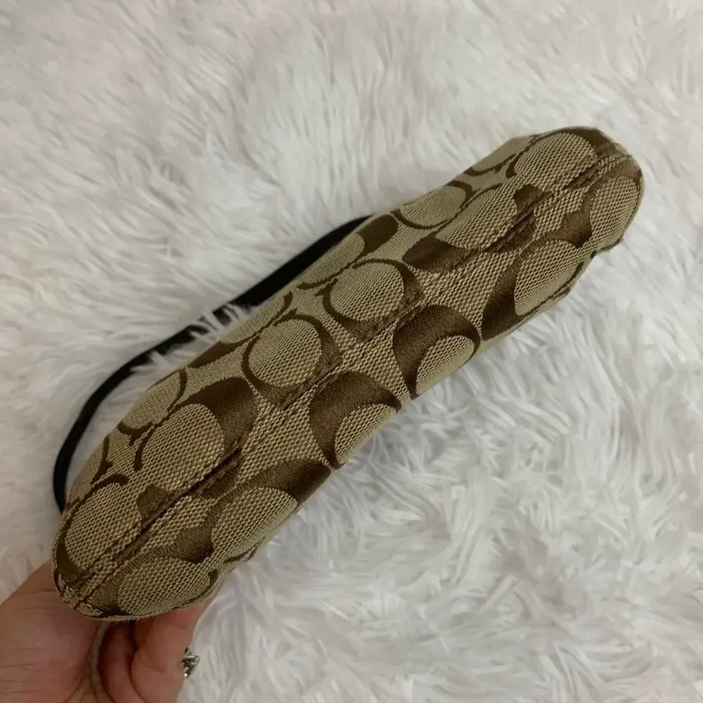 Coach brown wristlet