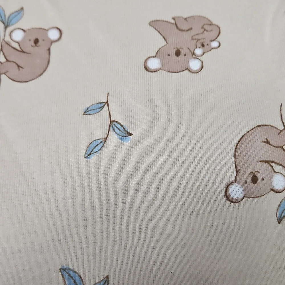 Carter's Newborn Onesie Set NEW Set of 3 Koala Print Stripes Leaf Print