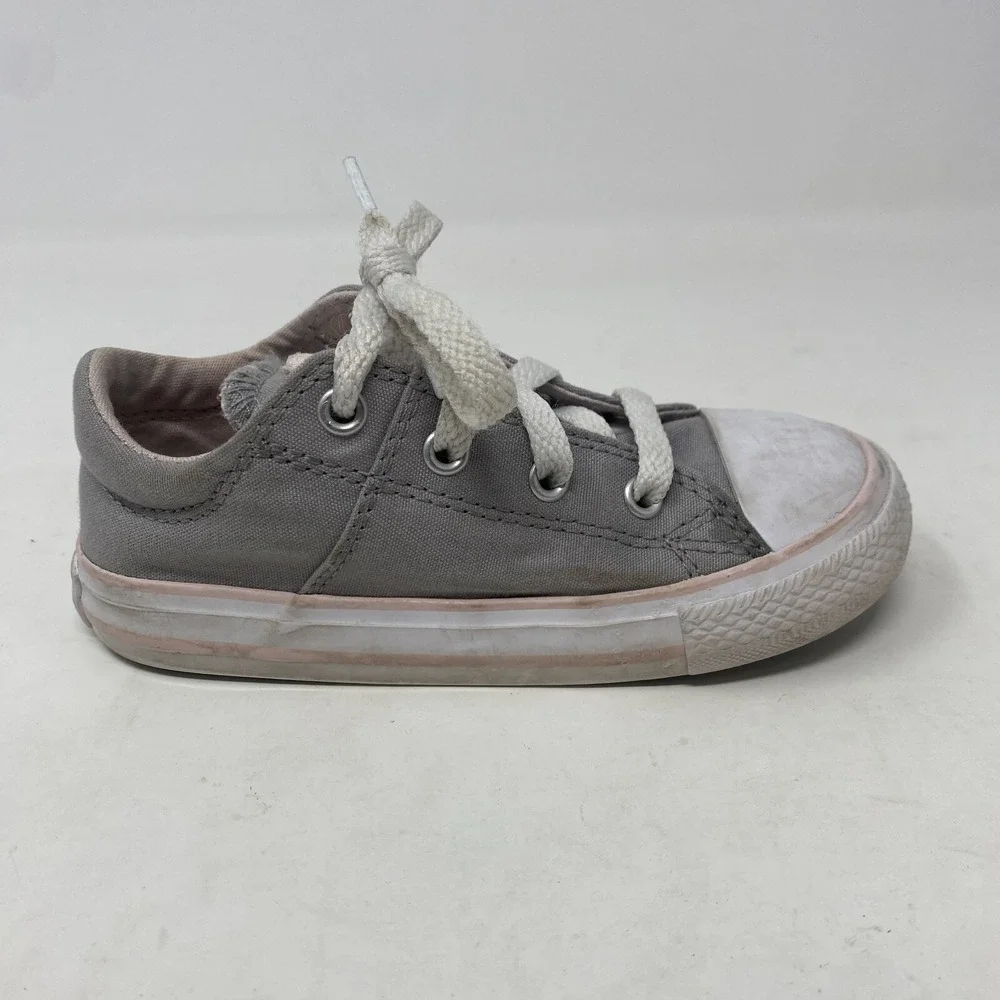 Converse Shoes Chuck Taylor One Star Sneaker Gray and Pink‎ Toddler Girl Size 9