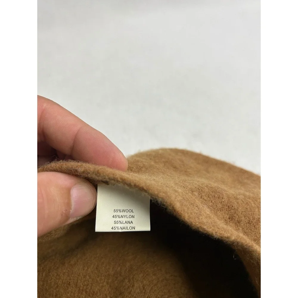 French Parisian Dark Academia Target Women OS Brown Wool Blend Beret Hat