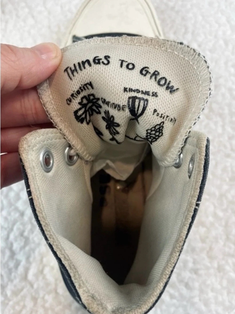 CONVERSE • Black/White Chuck Taylor All-Star Things To Grow High-Top Sneakers,