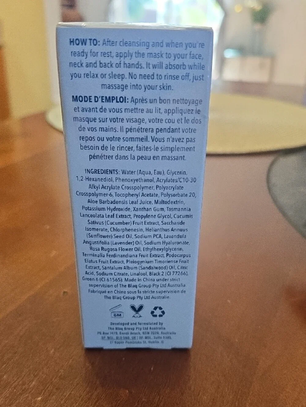 Flight Mode Skincare High Altitude Hydration Mask - Blue