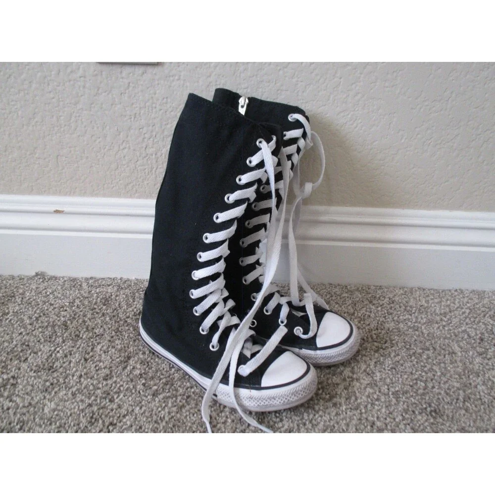 Converse Chuck Taylor All Star XXHi Knee-high canvas boots Kid sz 13