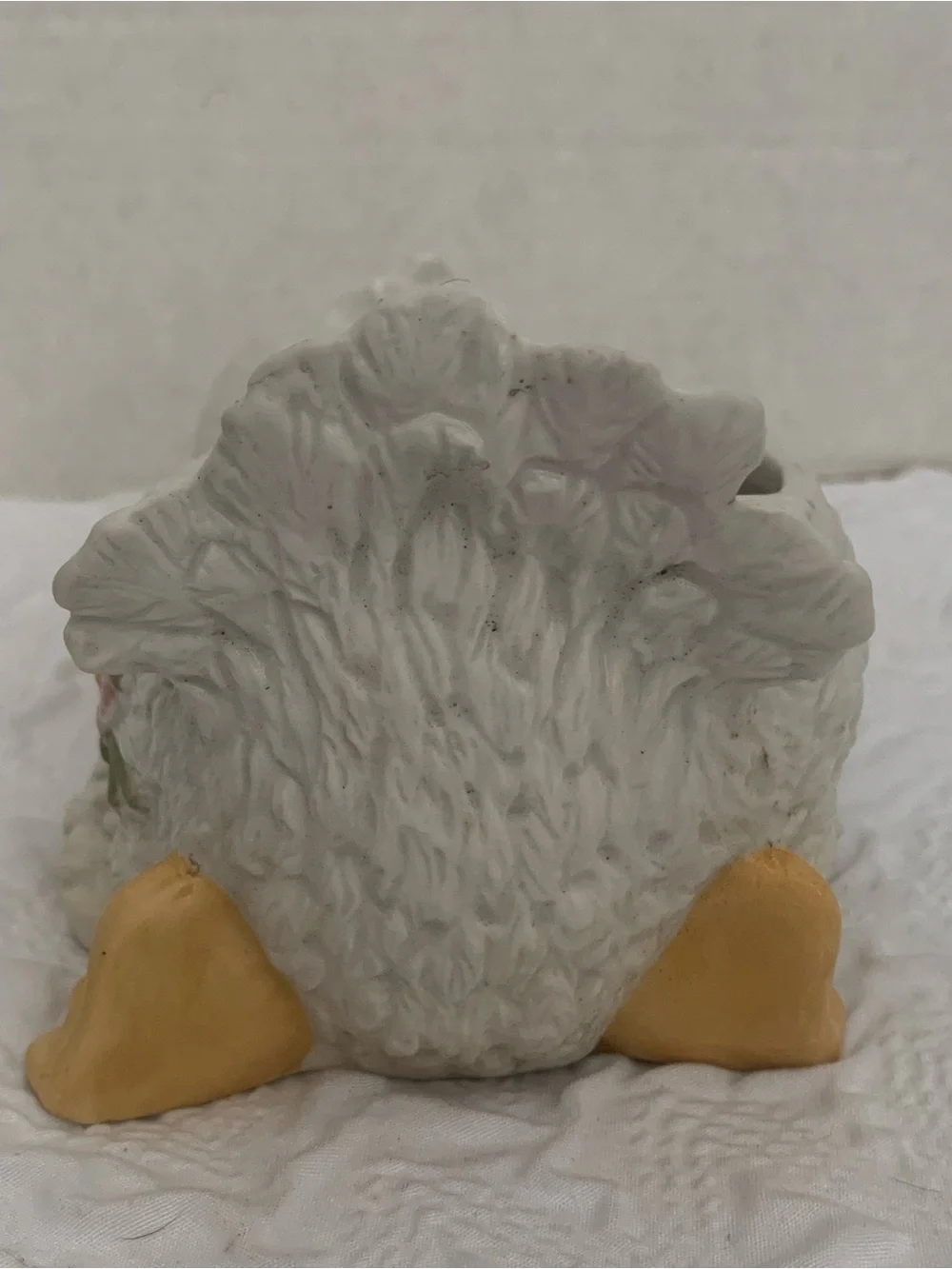 Vintage 60's-70's~Porcelain Duck Planter~Florals, Tail In Air~Made in Mexico MCM