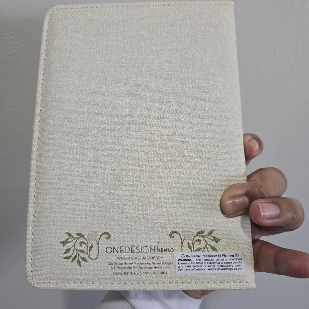 Love Is Patient, Love Is Kind Floral Home Office Planner - Cream & Pink