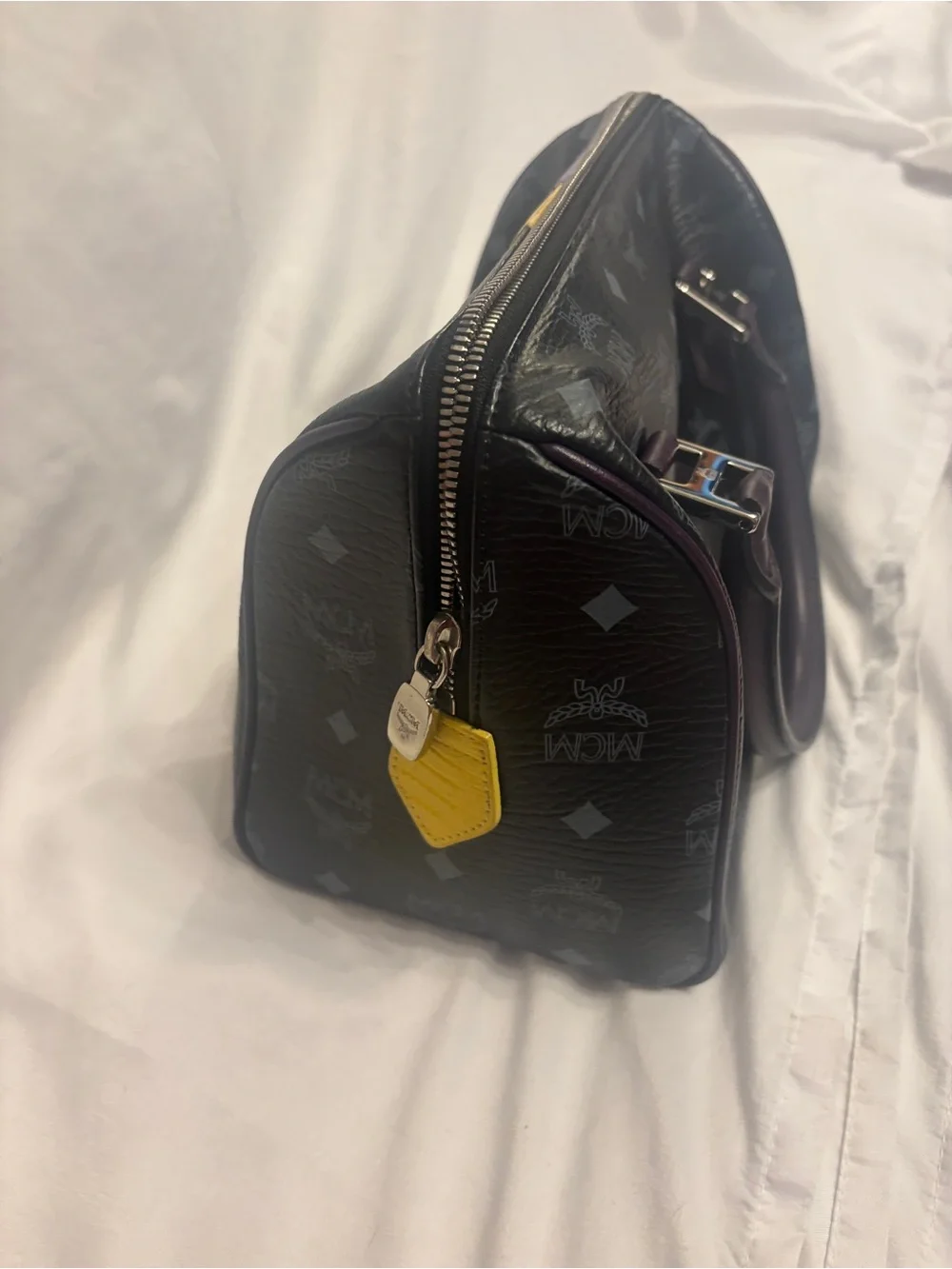 MCM compact satchel