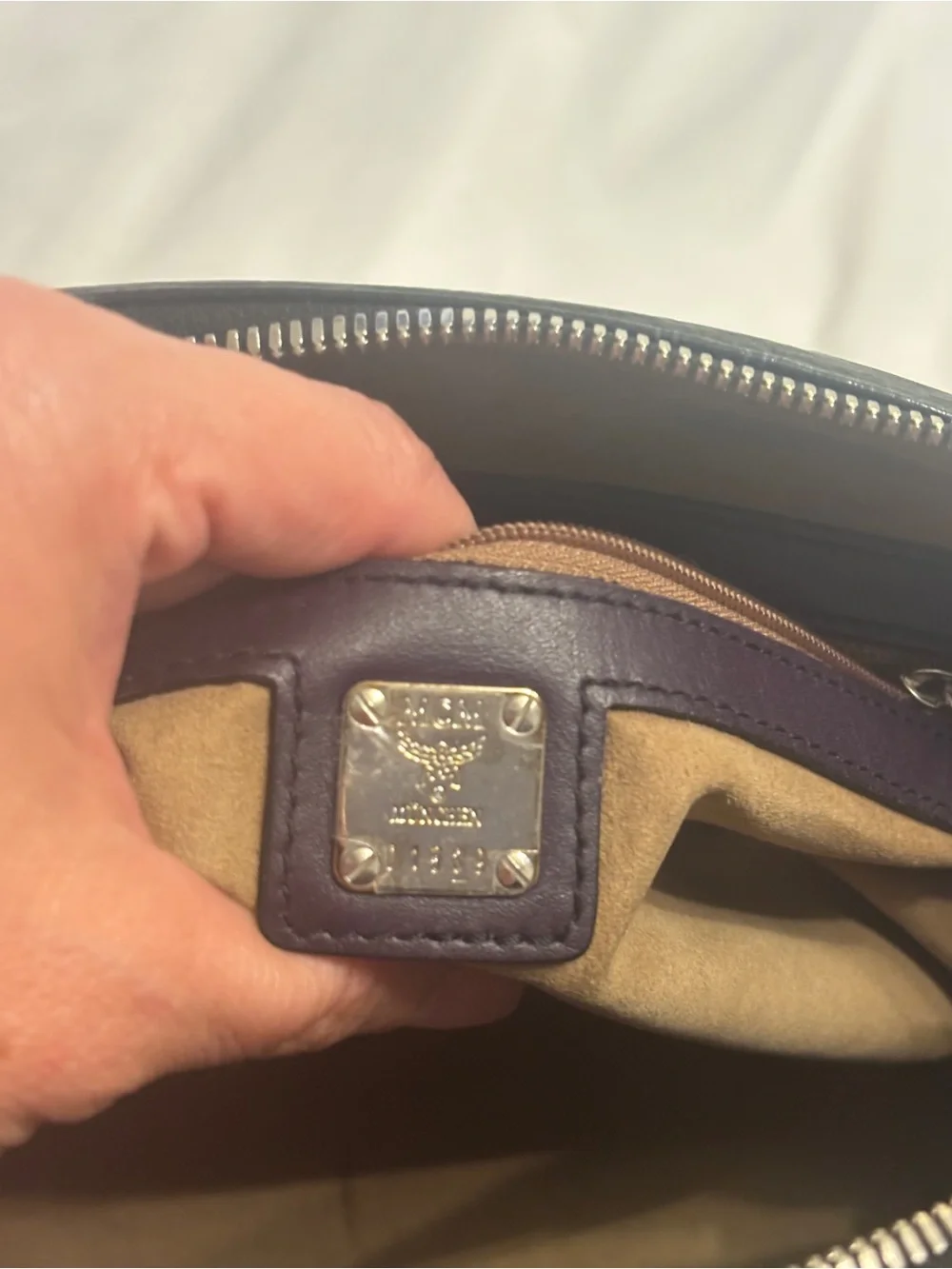 MCM compact satchel