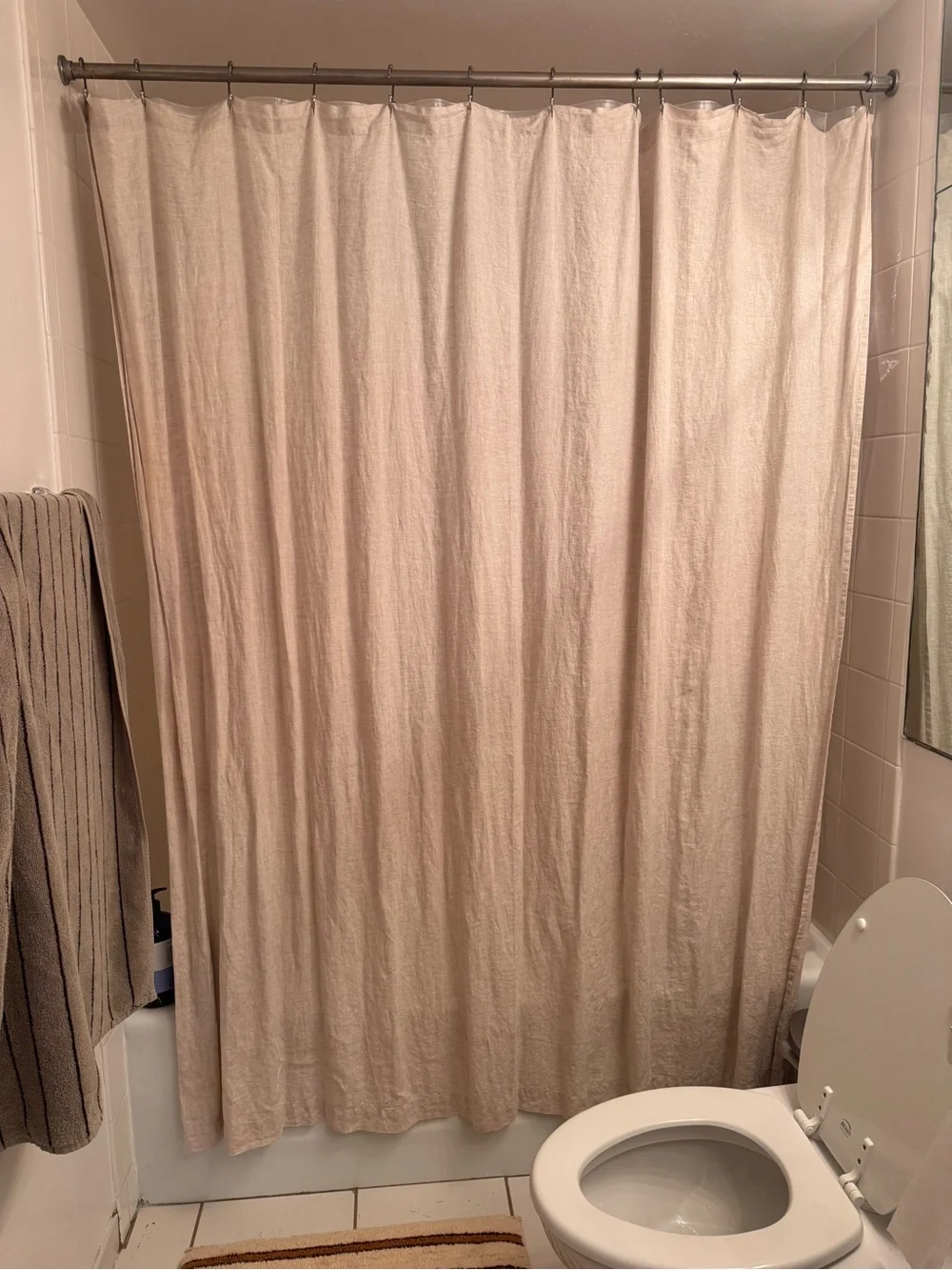 West elm European Flax Linen Shower Curtain